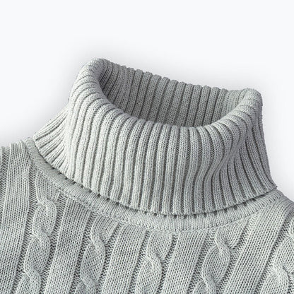 Ribbed Winter Roll Neck Jumper