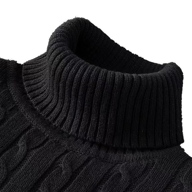 Ribbed Winter Roll Neck Jumper