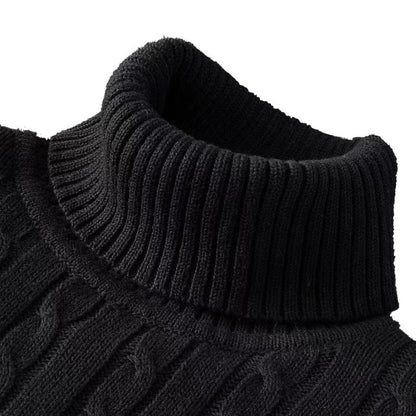 Ribbed Winter Roll Neck Jumper