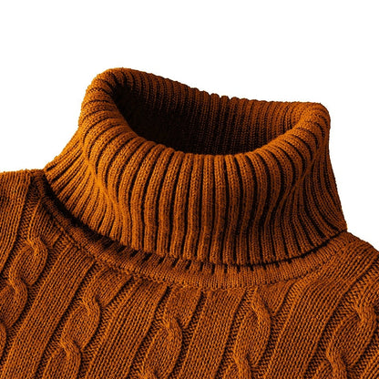 Ribbed Winter Roll Neck Jumper