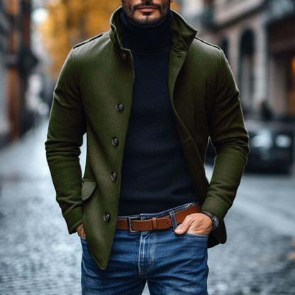 Slim Fit Winter Jacket, Grey (2)