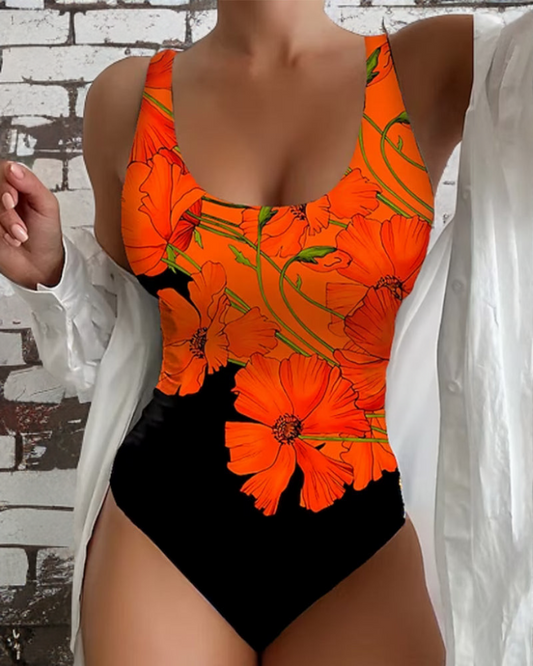 Floral Summer Swimming Costume