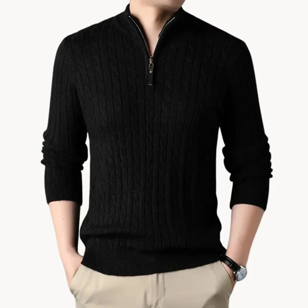 Cable Knit Winter Jumper, Apricot