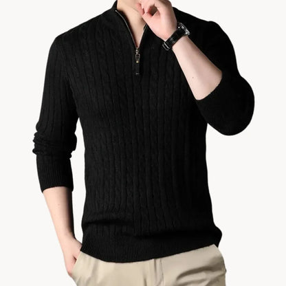 Cable Knit Winter Jumper, Apricot