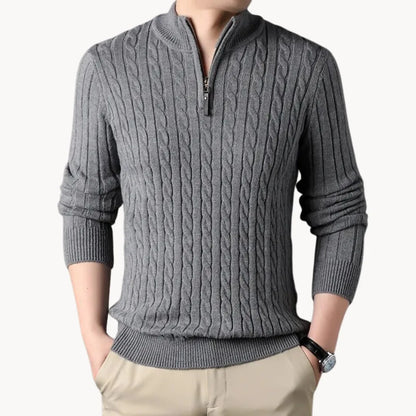 Twisted Knit Winter Jumper, Apricot
