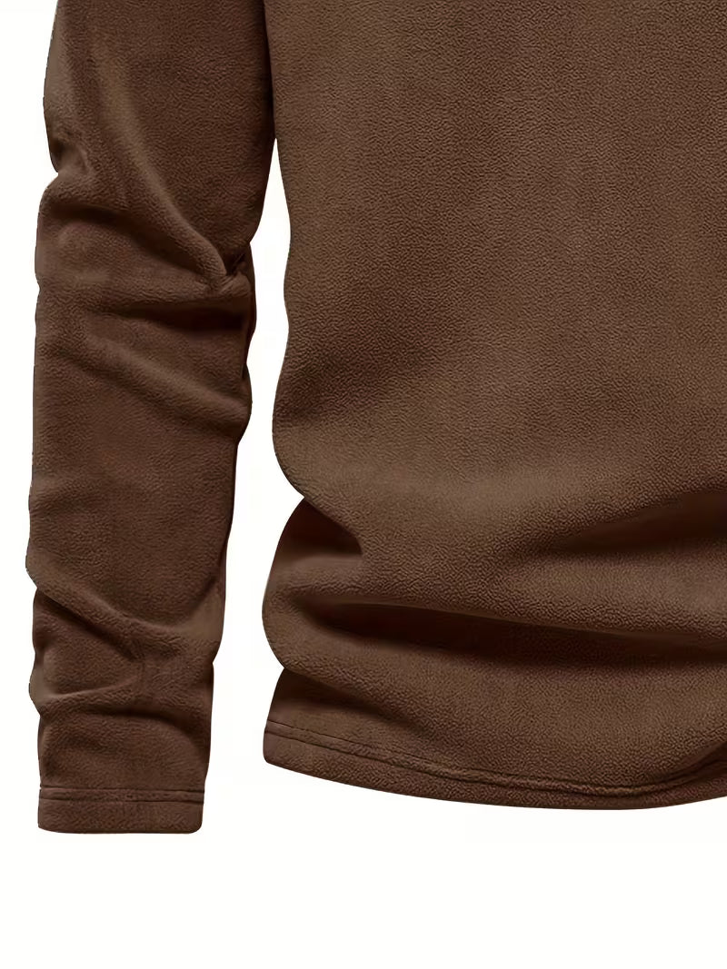 Fleece-Lined Winter Jumper, Grey