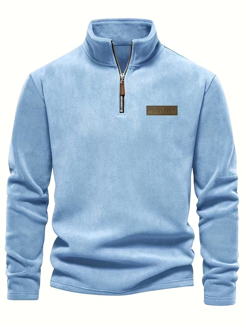 Fleece-Lined Winter Jumper, Grey