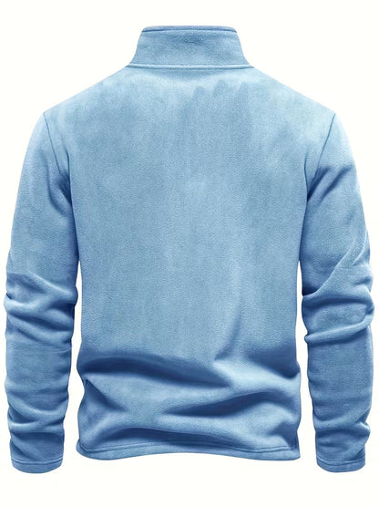 Fleece-Lined Winter Jumper, Grey