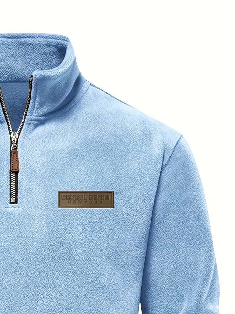 Fleece-Lined Winter Jumper, Grey