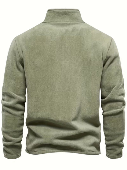 Fleece-Lined Winter Jumper, Grey