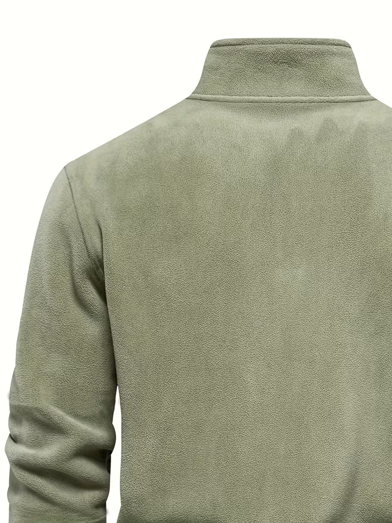 Fleece-Lined Winter Jumper, Grey