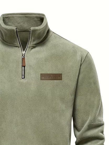Fleece-Lined Winter Jumper, Grey