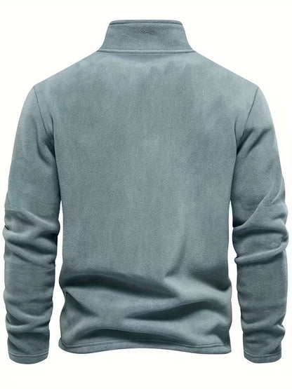 Fleece-Lined Winter Jumper, Grey