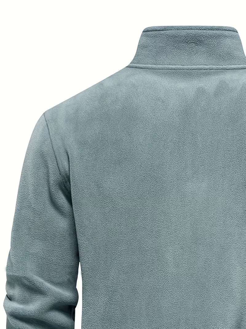 Fleece-Lined Winter Jumper, Grey