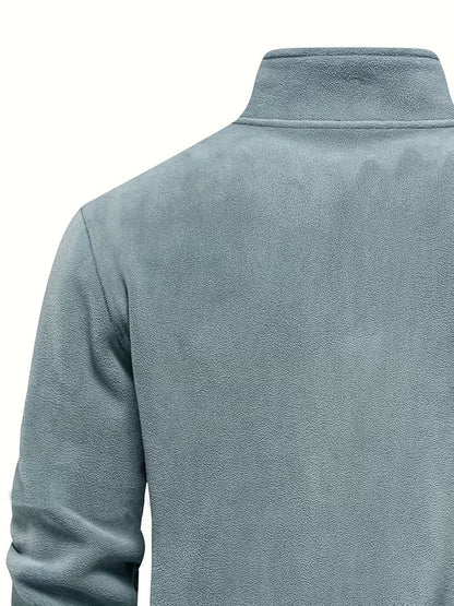 Fleece-Lined Winter Jumper, Grey