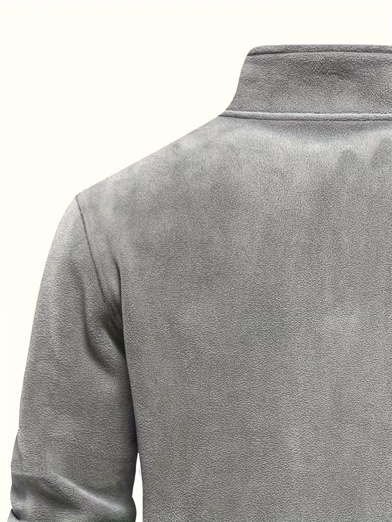 Fleece-Lined Winter Jumper, Grey