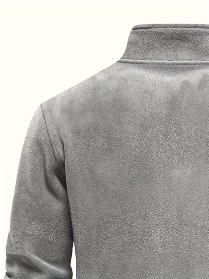 Fleece-Lined Winter Jumper, Grey