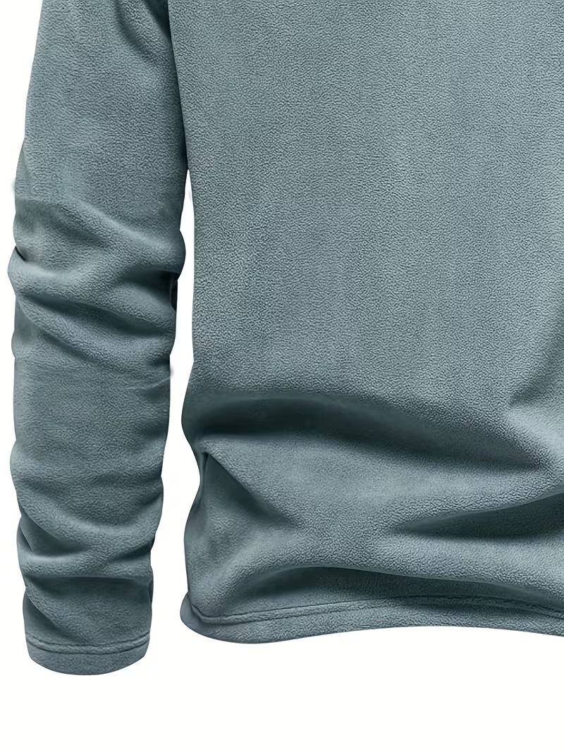 Fleece-Lined Winter Jumper, Grey