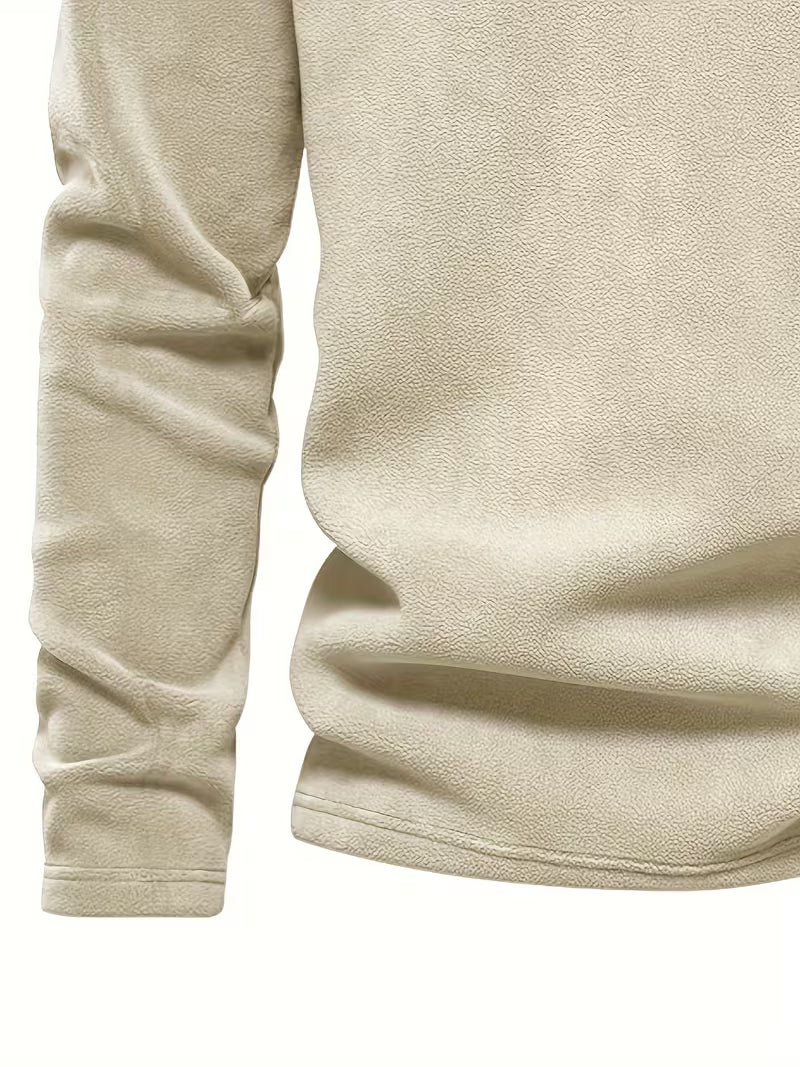Fleece-Lined Winter Jumper, Grey