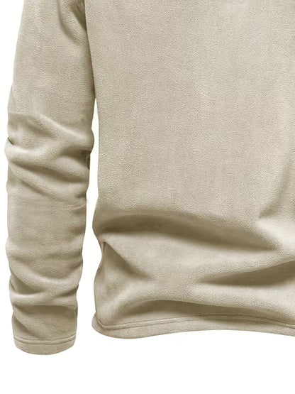 Fleece-Lined Winter Jumper, Grey