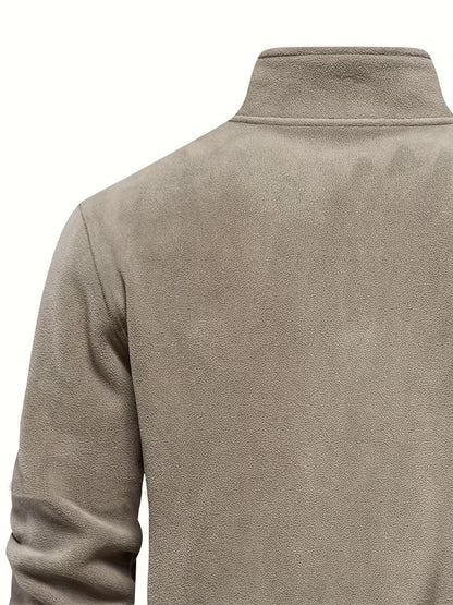 Fleece-Lined Winter Jumper, Grey