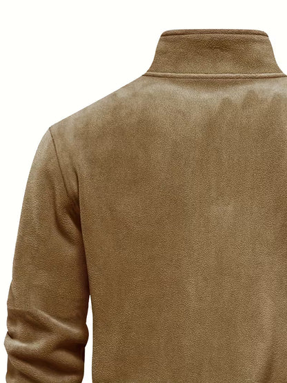 Fleece-Lined Winter Jumper, Grey
