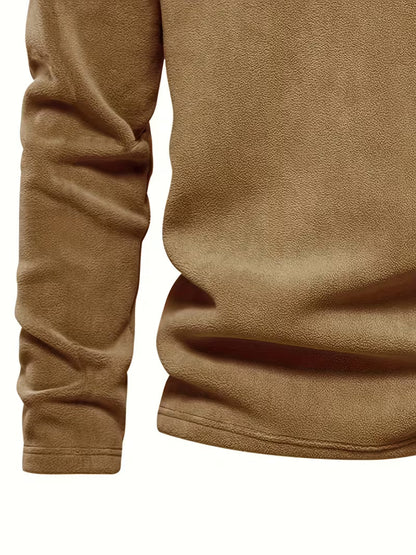 Fleece-Lined Winter Jumper, Grey