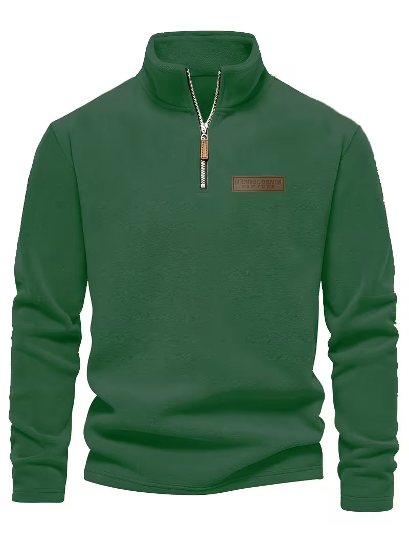 Fleece-Lined Winter Jumper, Grey
