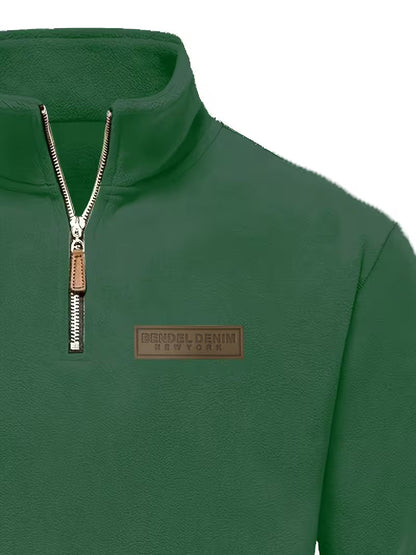 Fleece-Lined Winter Jumper, Grey