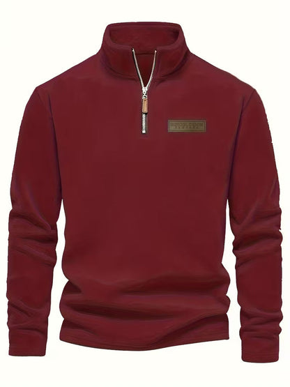 Fleece-Lined Winter Jumper, Grey
