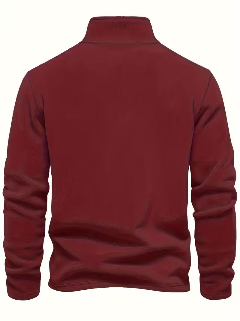 Fleece-Lined Winter Jumper, Grey