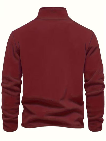 Fleece-Lined Winter Jumper, Grey