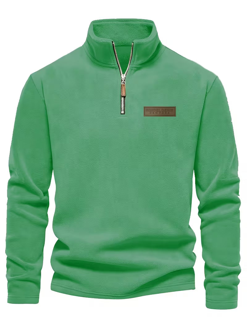 Fleece-Lined Winter Jumper, Grey
