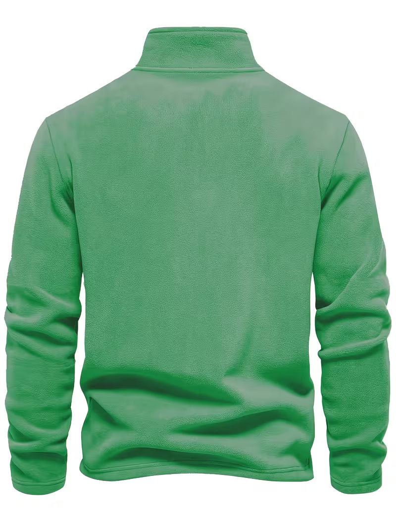 Fleece-Lined Winter Jumper, Grey