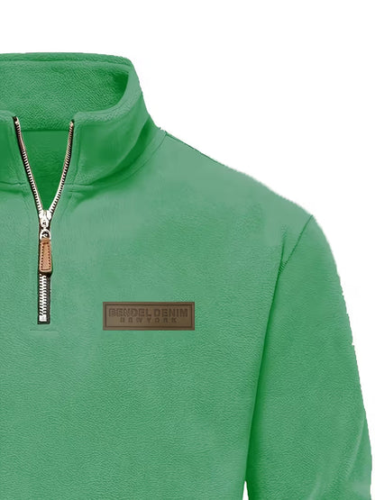 Fleece-Lined Winter Jumper, Grey