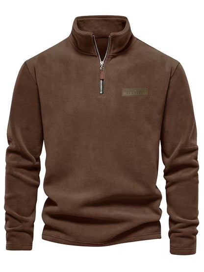 Fleece-Lined Winter Jumper, Grey