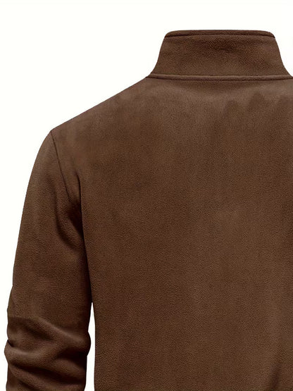 Fleece-Lined Winter Jumper, Grey