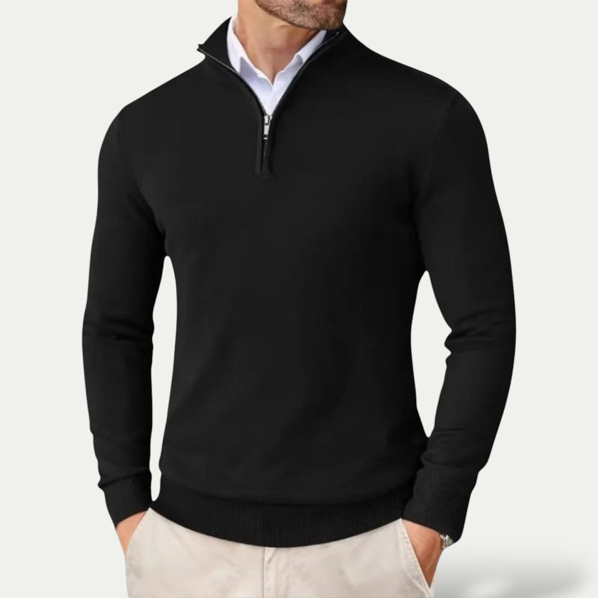 Cashmere Winter Jumper, Black