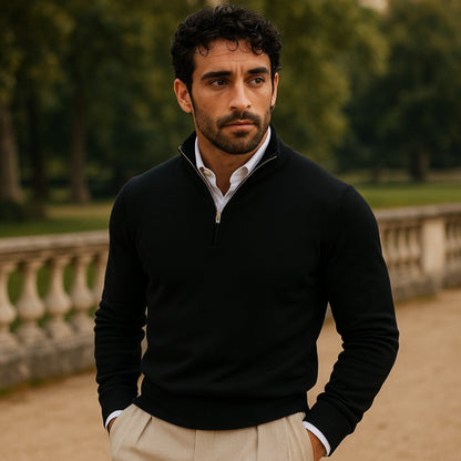 Cashmere Winter Jumper, Black