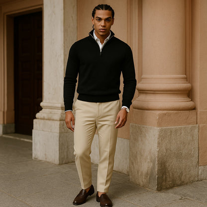 Cashmere Winter Jumper, Black