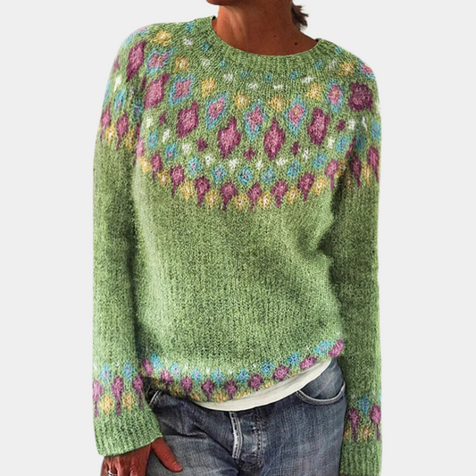 Thick Knit Winter Jumper, Green