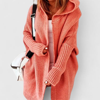Chunky Knit Winter Cardigan, Blue