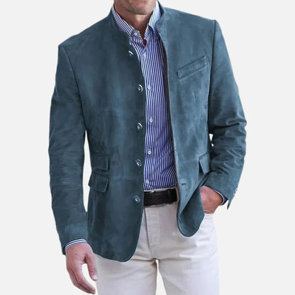 Structured Mandarin Collar Jacket