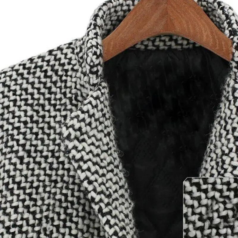 Woven Winter Long Coat