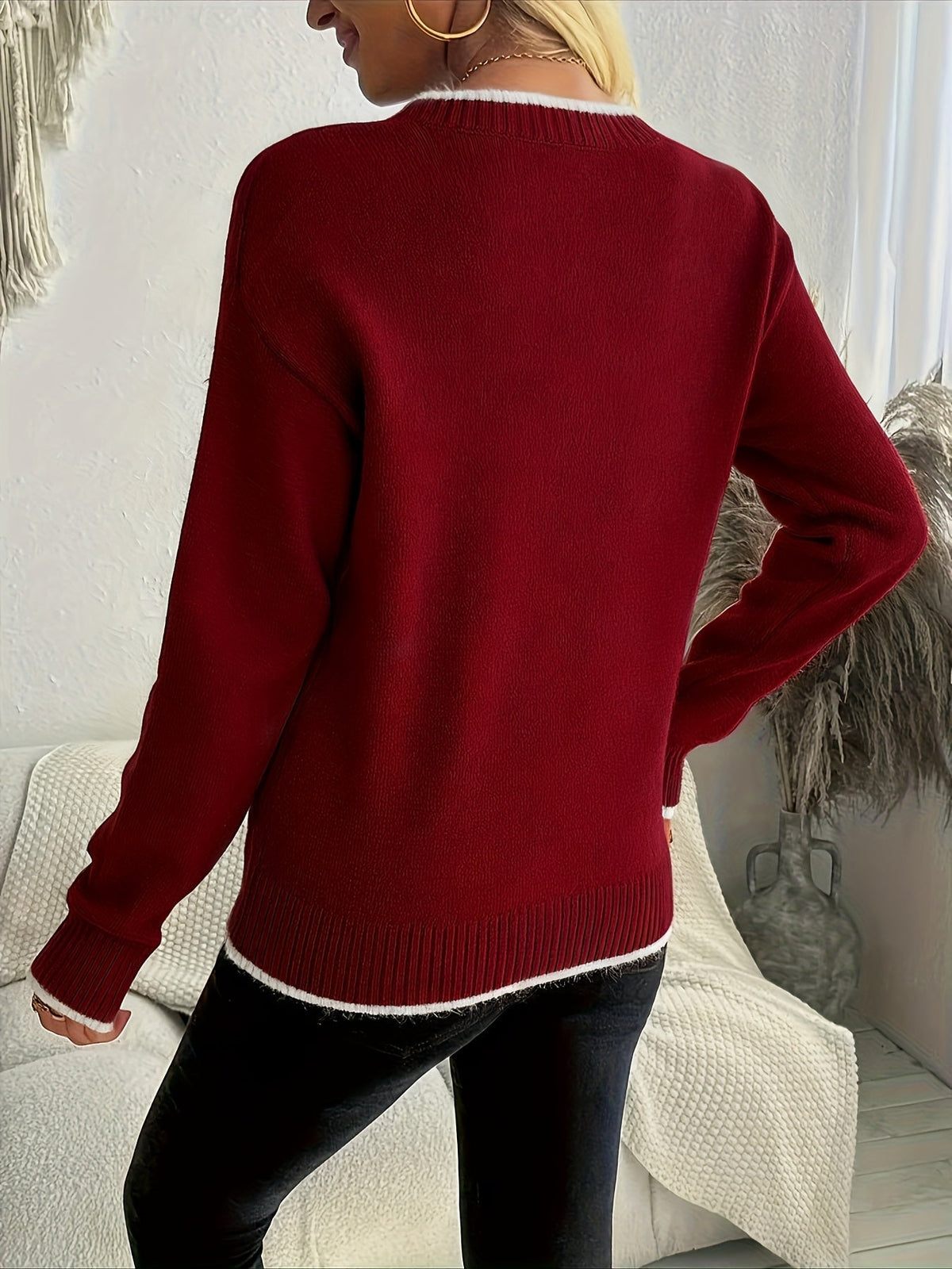 Embroidered Winter Jumper