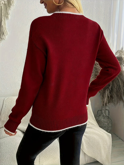 Embroidered Winter Jumper