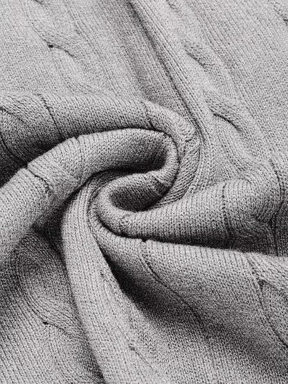 Sleeveless Twisted Knit Jumper
