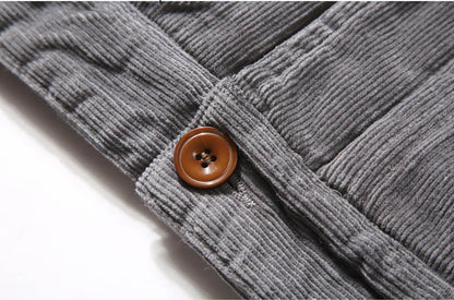 Corduroy Jacket with Faux Fur Lining
