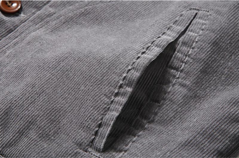 Corduroy Winter Jacket, Khaki (2)