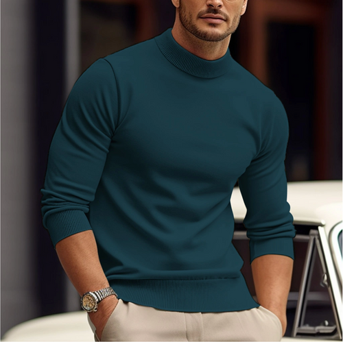 Fitted High Neck Jumper